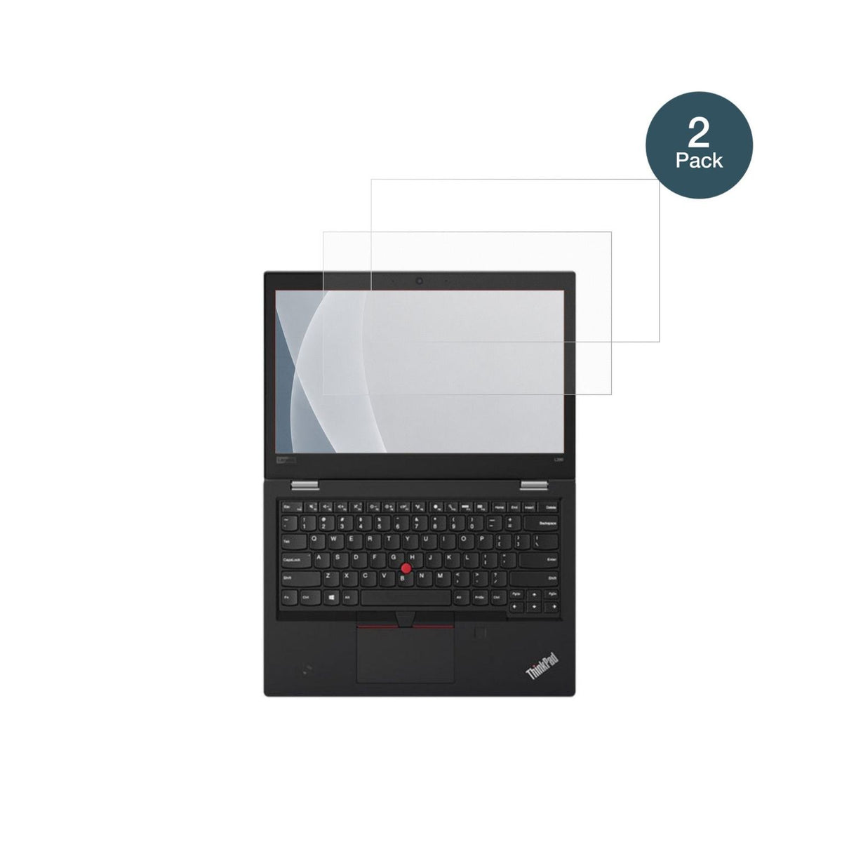 LenovoThinkpad L380 Yoga mit aufgebrachter dipos Panzerfolie, die lästige Fingerabdrücke minimiert