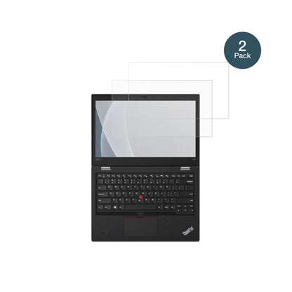 LenovoThinkpad L380 Yoga mit aufgebrachter dipos Panzerfolie, die lästige Fingerabdrücke minimiert