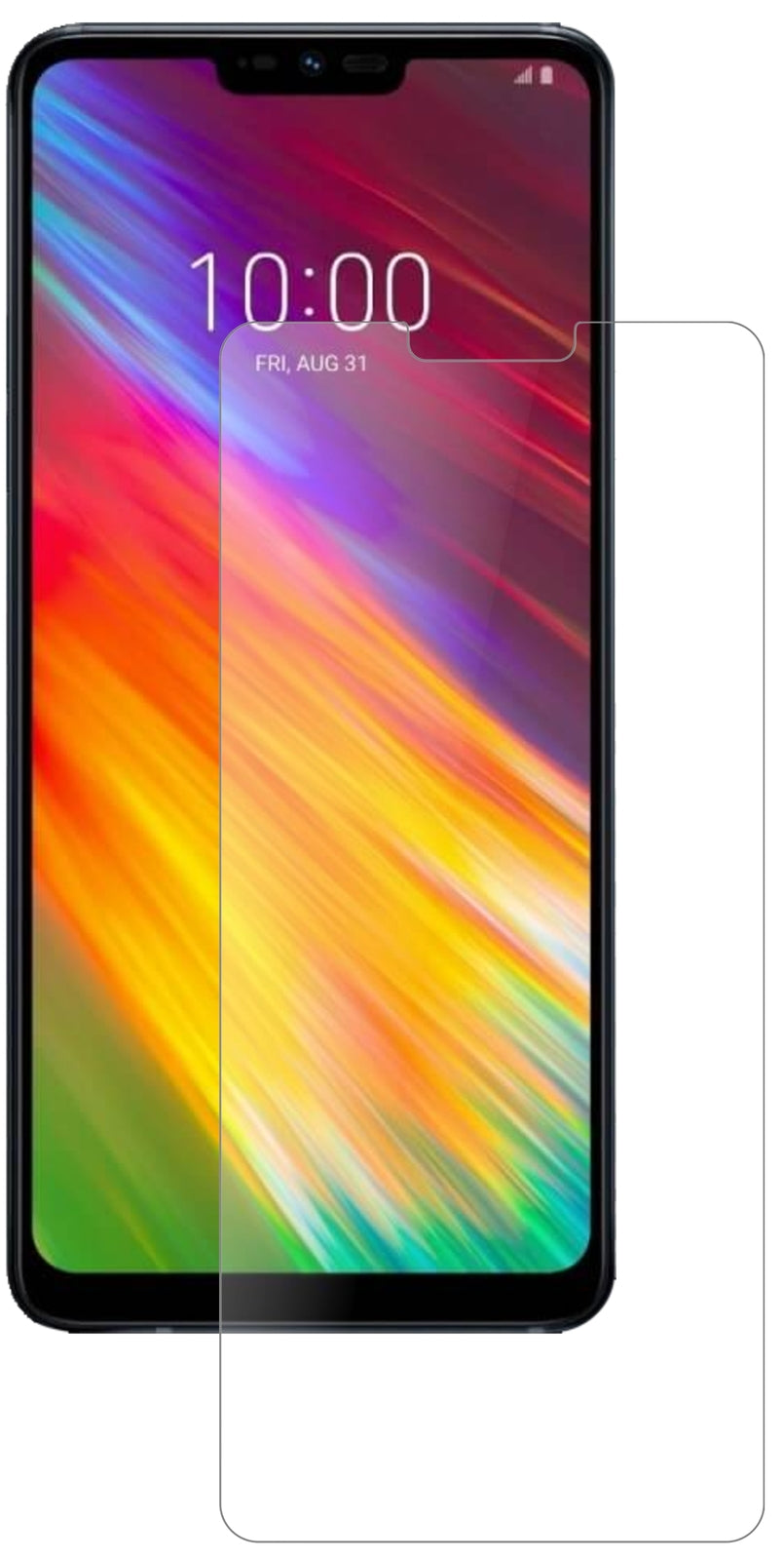 LGG7 Fit mit aufgebrachter dipos Panzerfolie, die lästige Fingerabdrücke minimiert