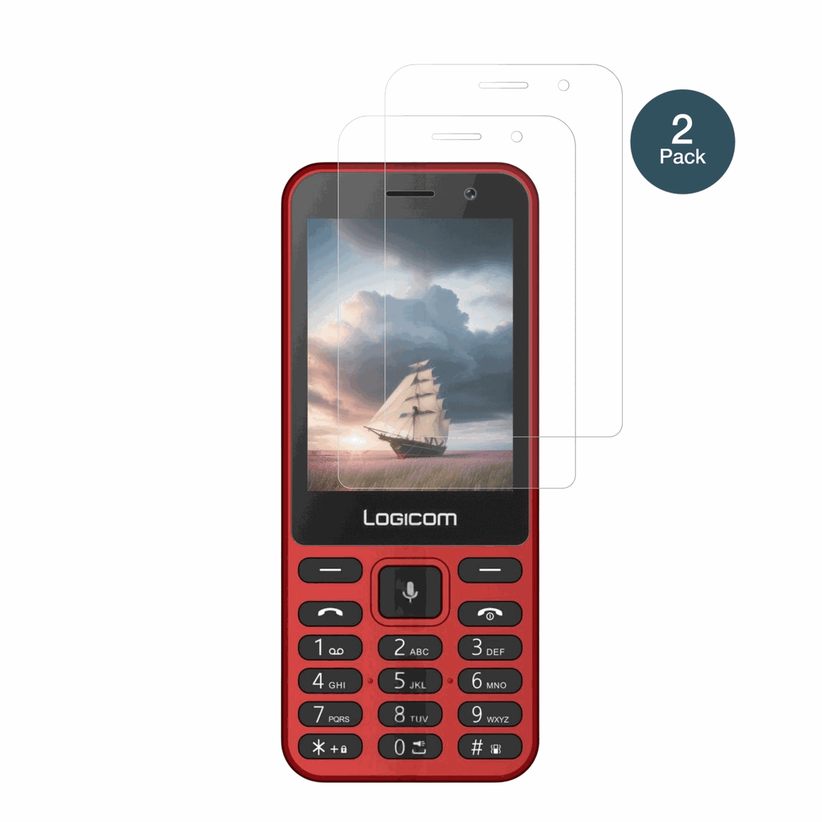 LogicomKay 284 mit aufgebrachter dipos Panzerfolie, die lästige Fingerabdrücke minimiert
