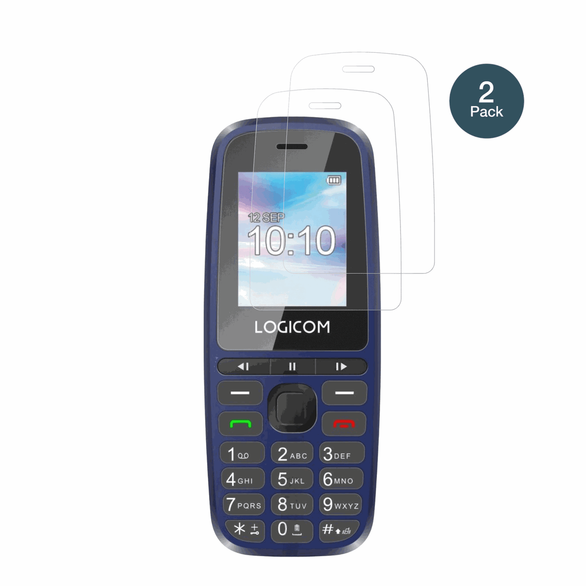 LogicomP199e mit aufgebrachter dipos Panzerfolie, die lästige Fingerabdrücke minimiert
