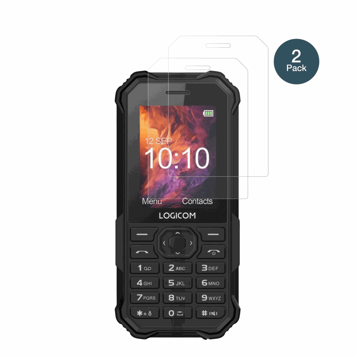 LogicomXtrem 40 Pro mit aufgebrachter dipos Panzerfolie, die lästige Fingerabdrücke minimiert
