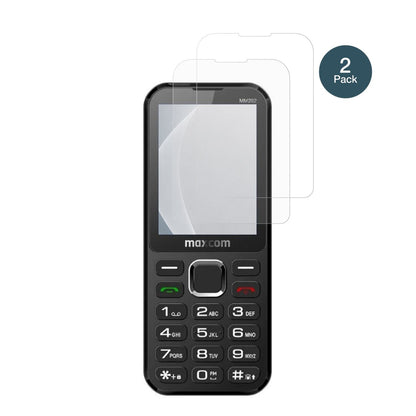 MaxComClassic MM282 4G mit aufgebrachter dipos Panzerfolie, die lästige Fingerabdrücke minimiert
