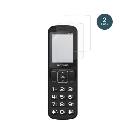 MaxComComfort MM34D 4G mit aufgebrachter dipos Panzerfolie, die lästige Fingerabdrücke minimiert