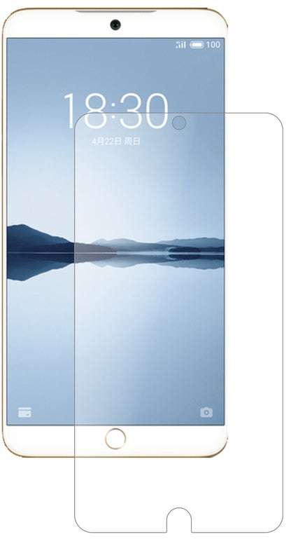 Meizu15 mit aufgebrachter dipos Panzerfolie, die lästige Fingerabdrücke minimiert