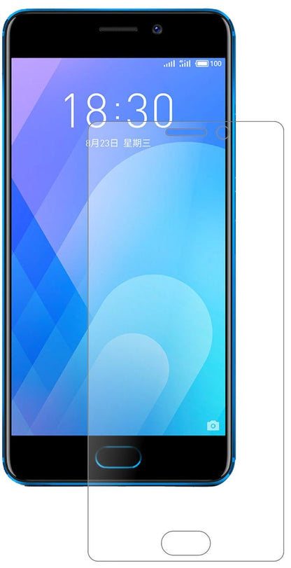 MeizuM6 Note mit aufgebrachter dipos Panzerfolie, die lästige Fingerabdrücke minimiert