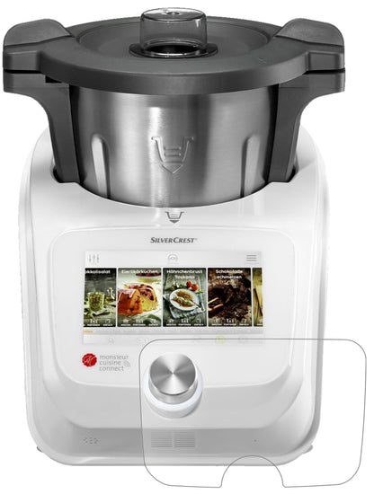 SilverCrestMonsieur Cuisine Connect mit aufgebrachter dipos Panzerfolie, die lästige Fingerabdrücke minimiert