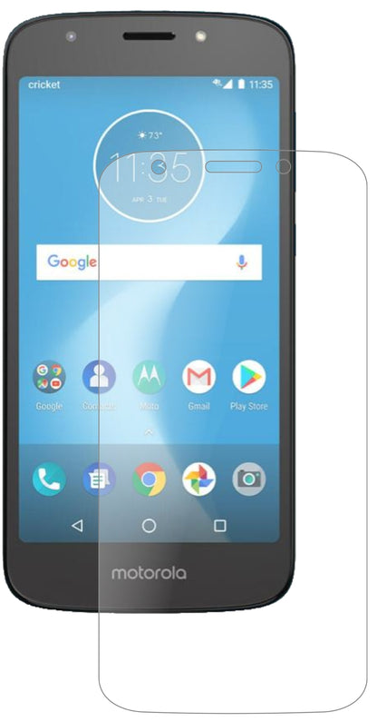 MotorolaMoto E5 Cruise mit aufgebrachter dipos Panzerfolie, die lästige Fingerabdrücke minimiert