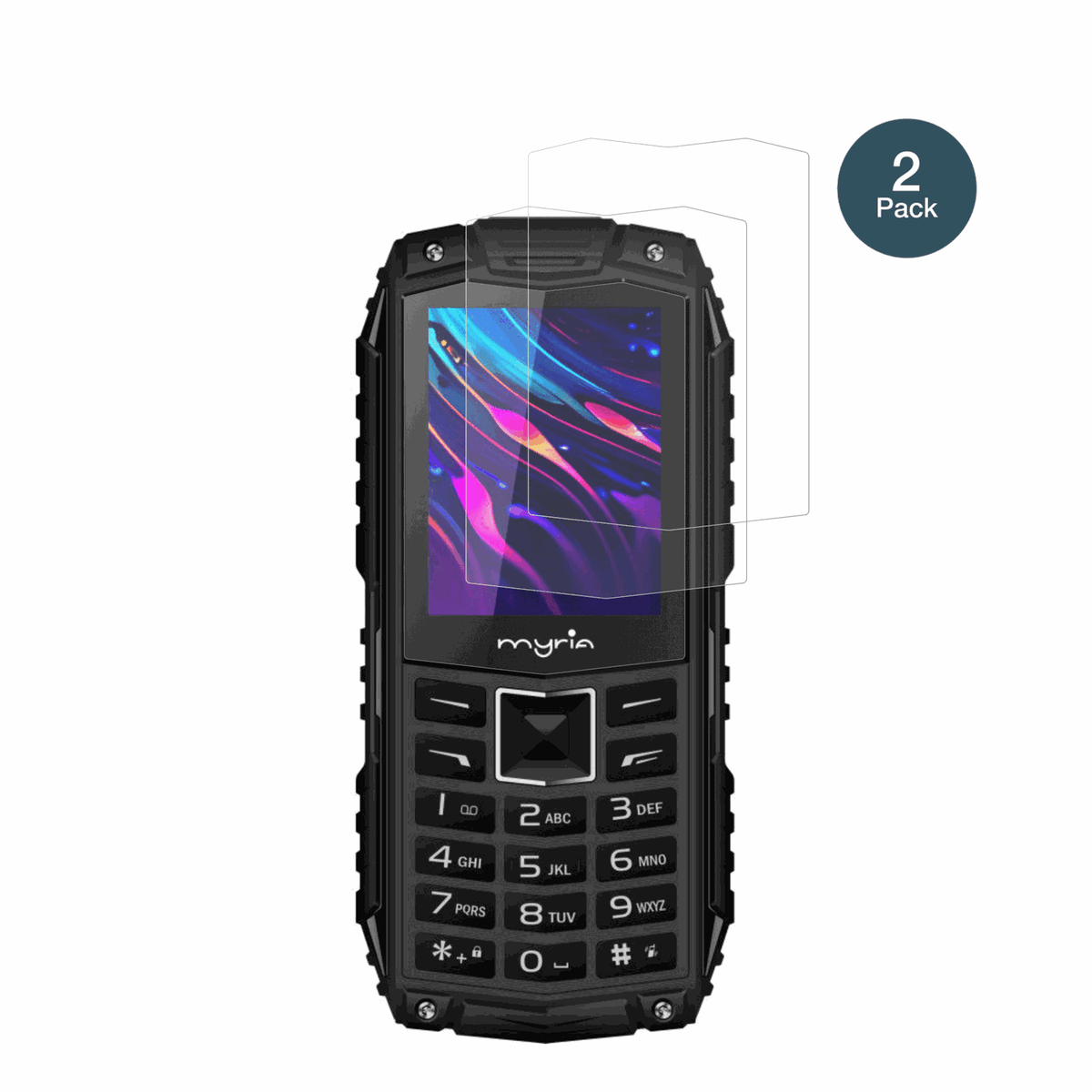 MyriaEnduro 3G mit aufgebrachter dipos Panzerfolie, die lästige Fingerabdrücke minimiert