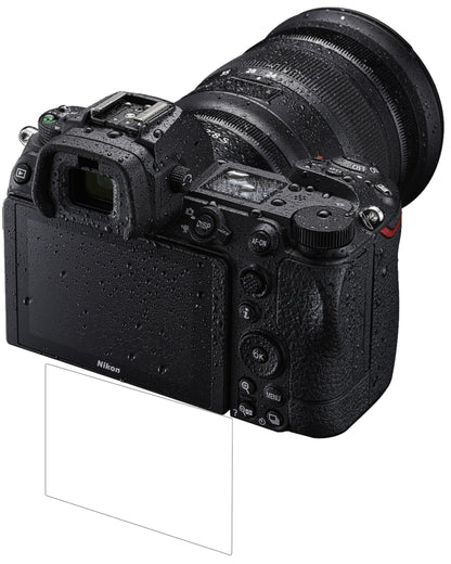 NikonZ 6II mit aufgebrachter dipos Panzerfolie, die lästige Fingerabdrücke minimiert