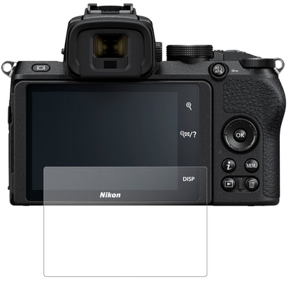 NikonZ50 mit aufgebrachter dipos Panzerfolie, die lästige Fingerabdrücke minimiert