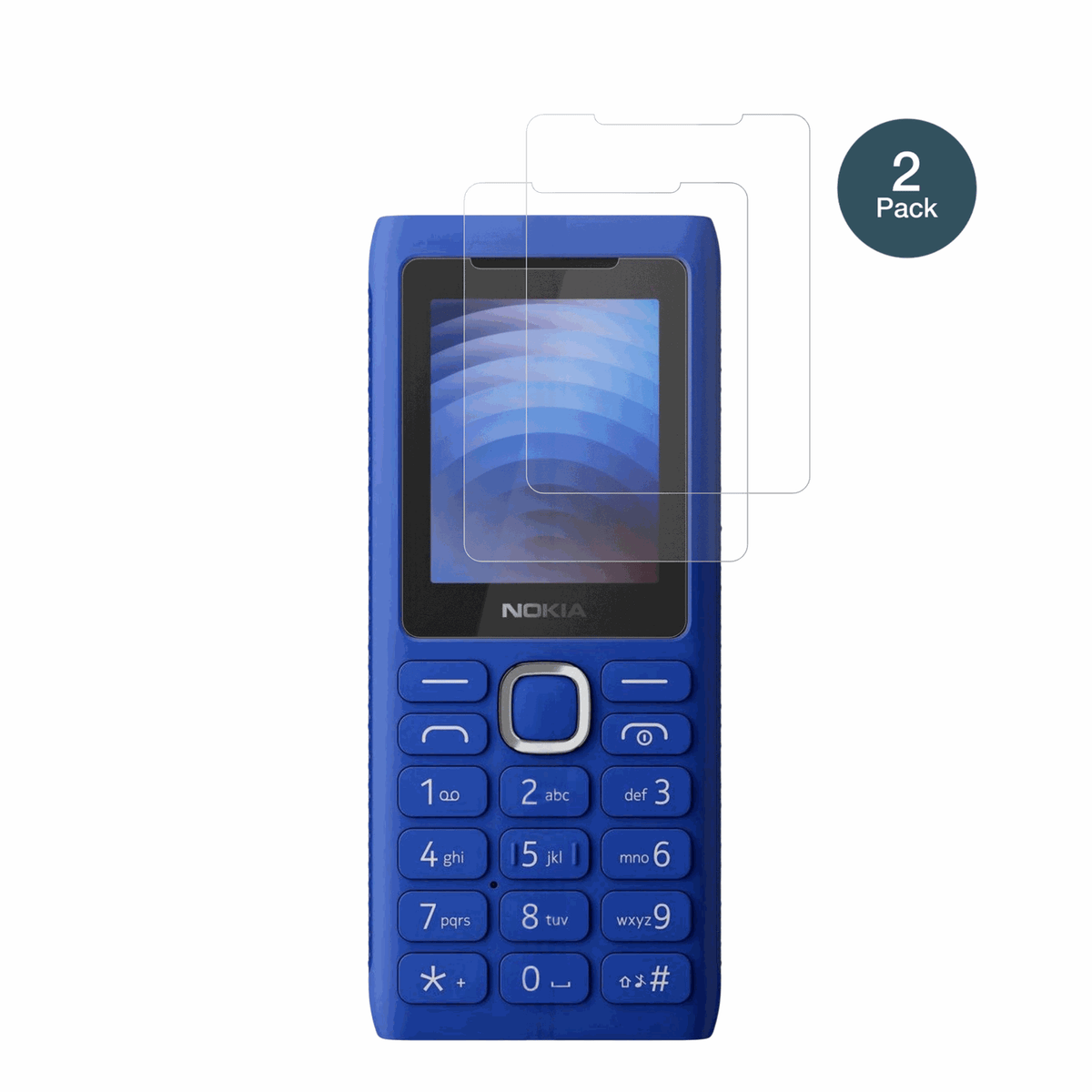 Nokia110 Power mit aufgebrachter dipos Panzerfolie, die lästige Fingerabdrücke minimiert