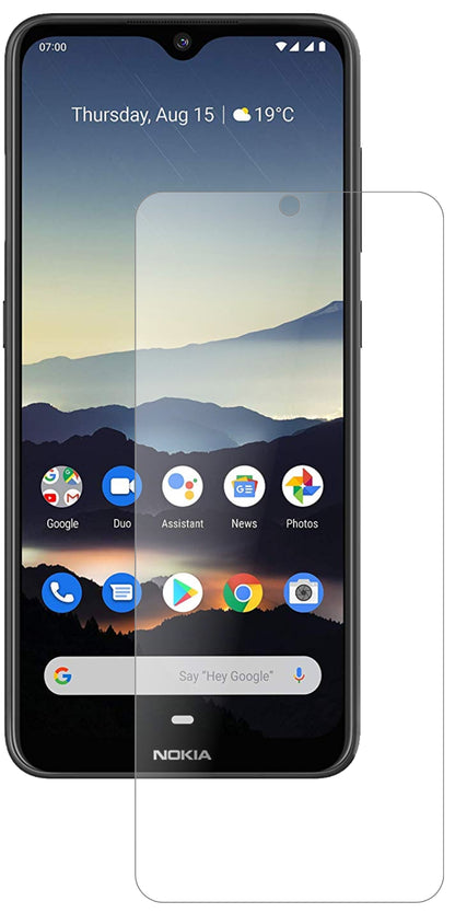 Nokia46060 mit aufgebrachter dipos Panzerfolie, die lästige Fingerabdrücke minimiert