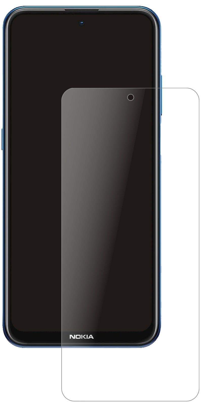 NokiaX20 mit aufgebrachter dipos Panzerfolie, die lästige Fingerabdrücke minimiert
