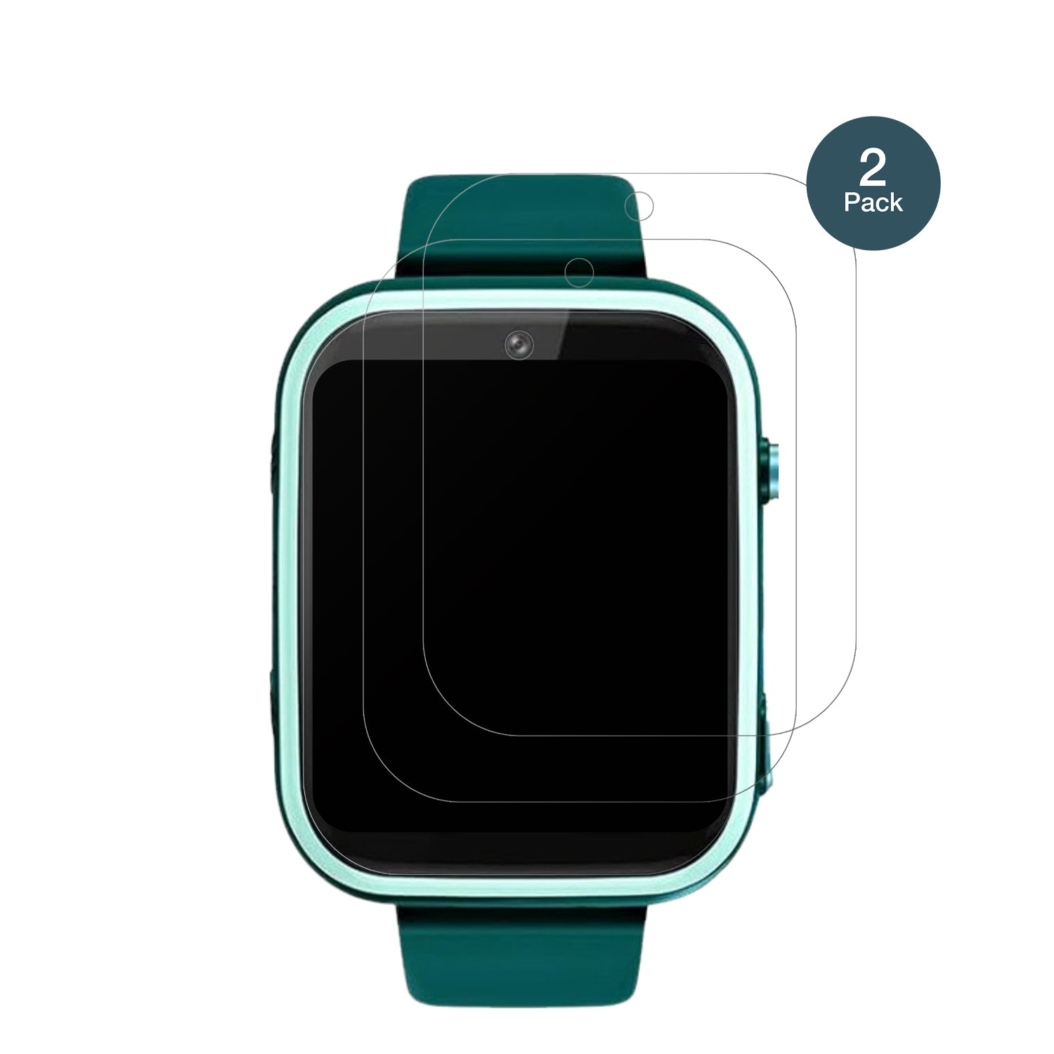 OkyukT45 Smartwatch Kinder mit aufgebrachter dipos Panzerfolie, die lästige Fingerabdrücke minimiert