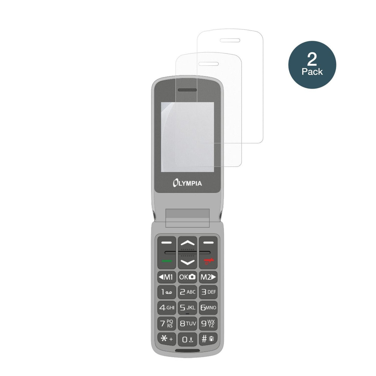 2x Screen Protector for Olympia Style Duo 4G matte Flexible Glass 9H dipos