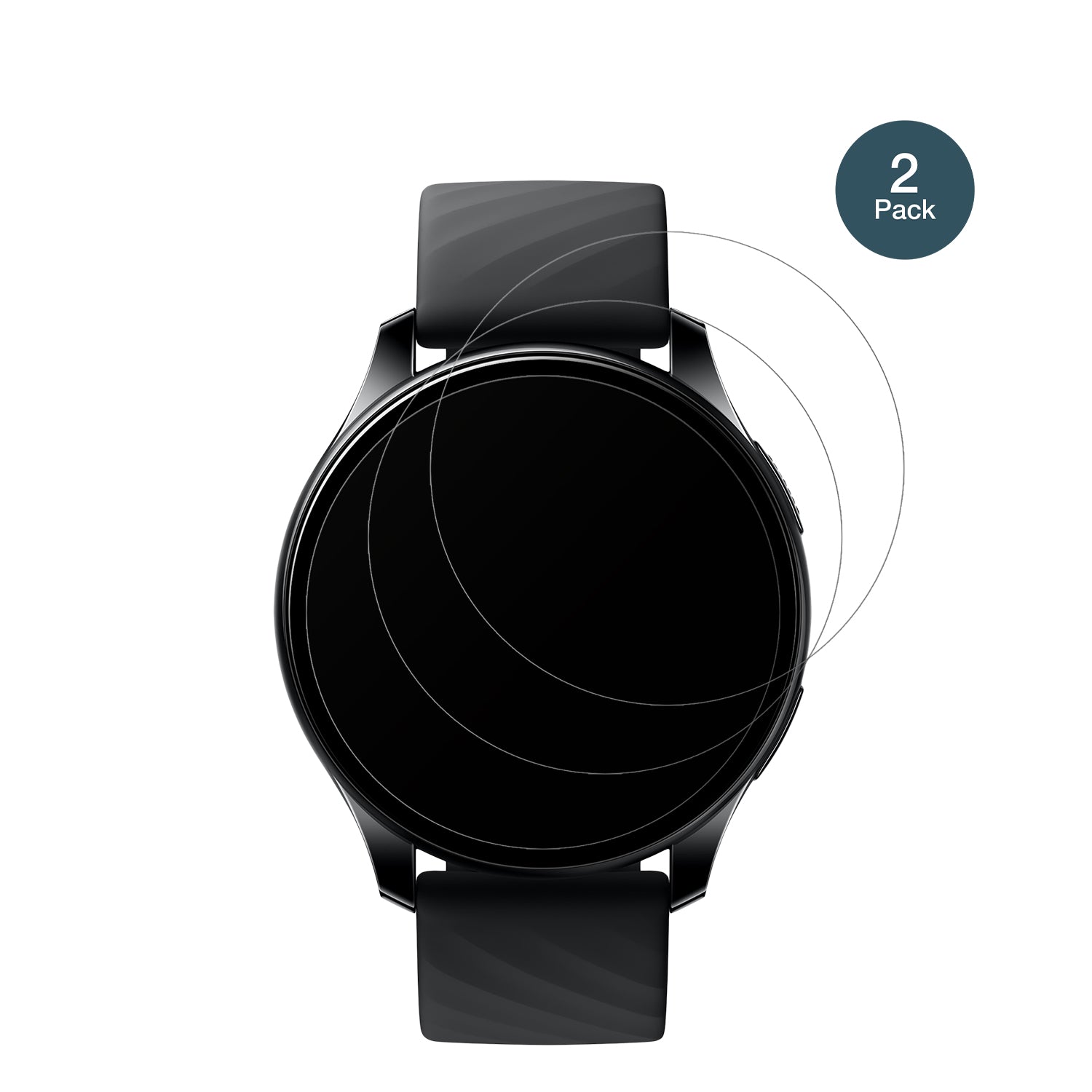 OnePlusNord Smartwatch mit aufgebrachter dipos Panzerfolie, die lästige Fingerabdrücke minimiert