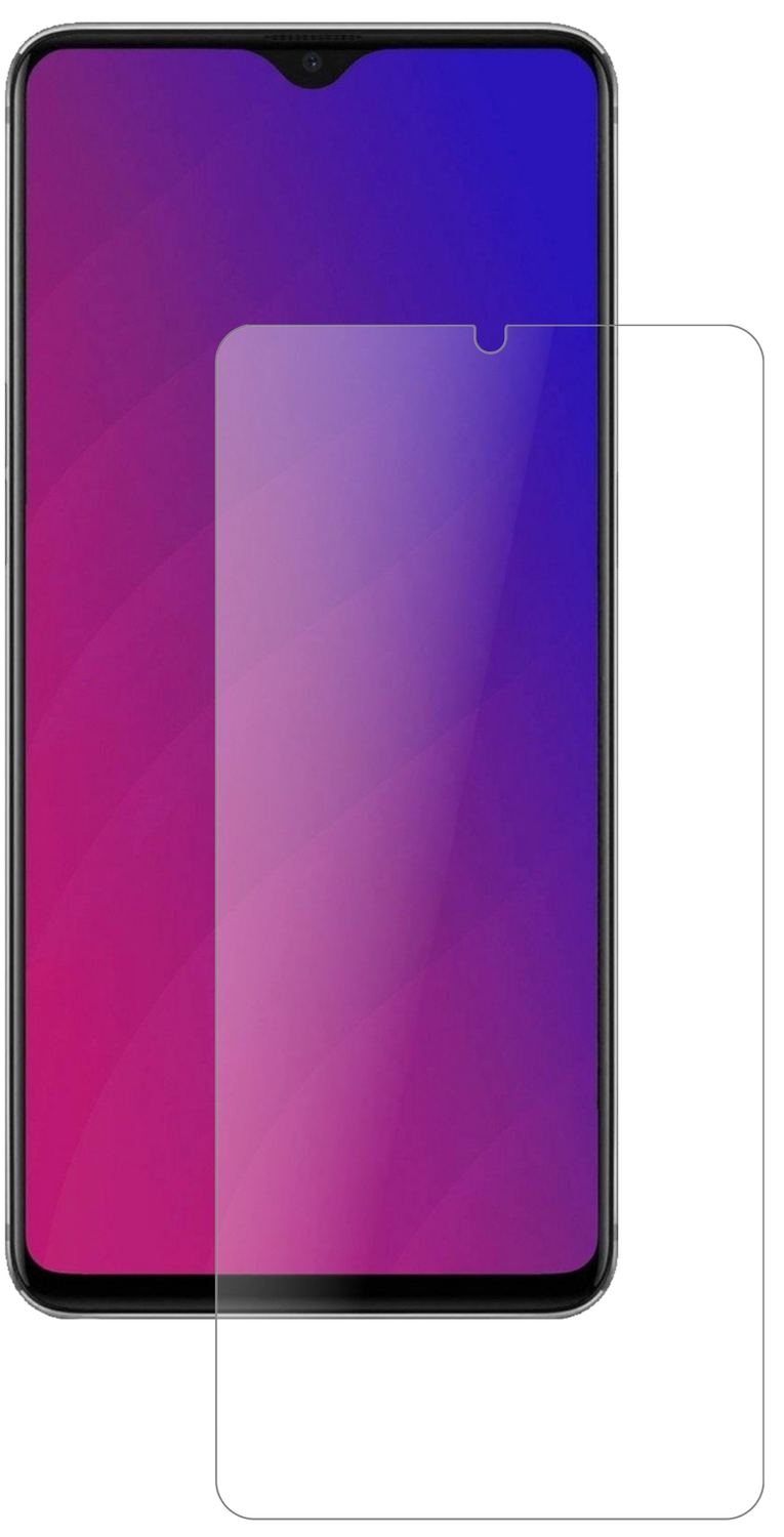 OppoF9 Pro mit aufgebrachter dipos Panzerfolie, die lästige Fingerabdrücke minimiert