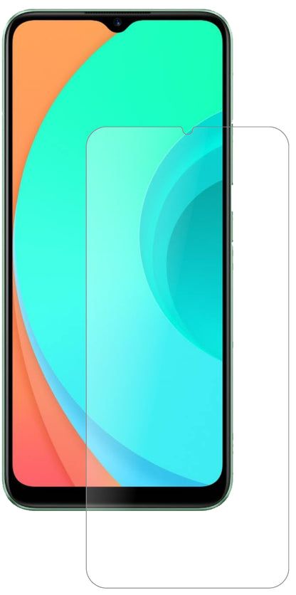 OppoRealme C11 mit aufgebrachter dipos Panzerfolie, die lästige Fingerabdrücke minimiert