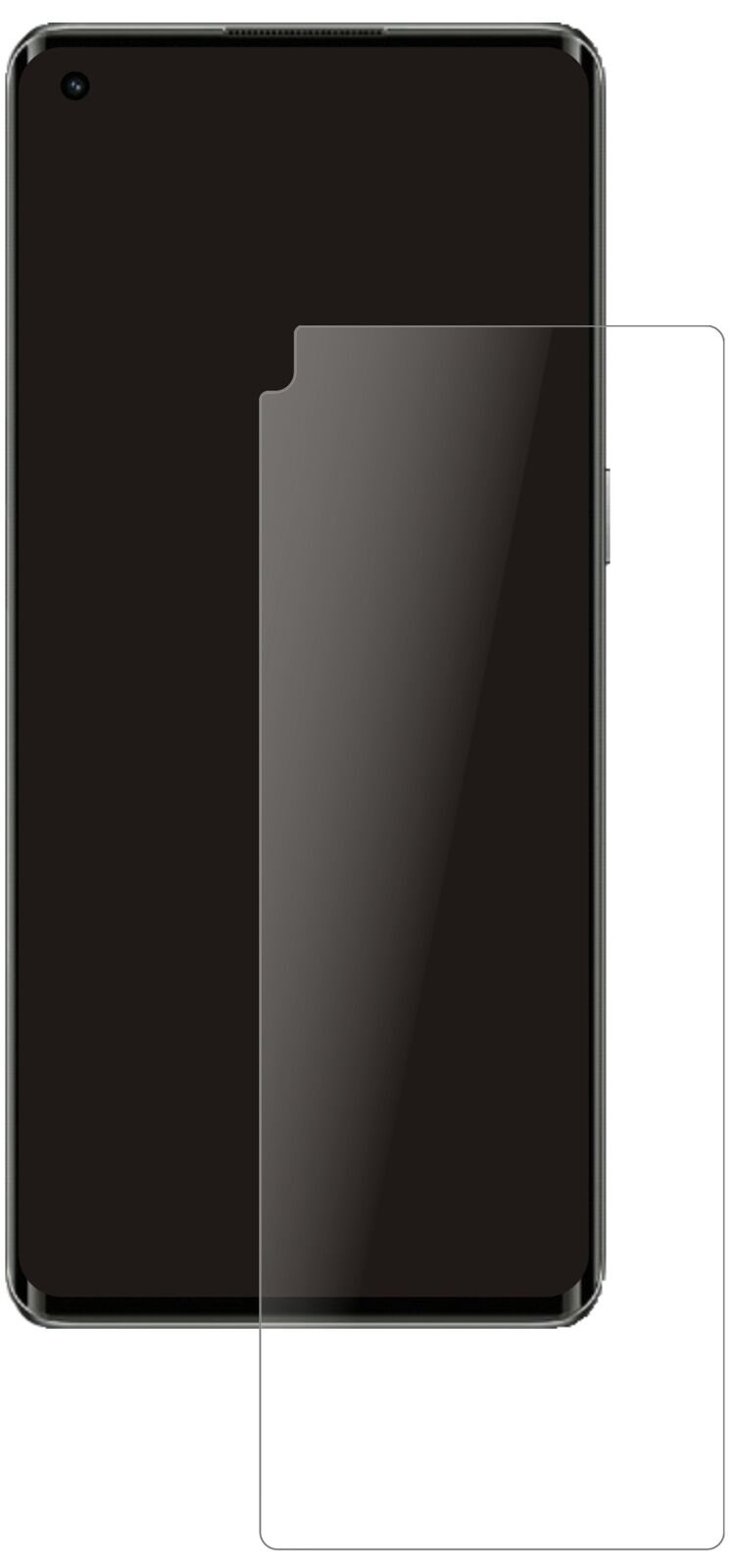 OppoRealme X7 Max mit aufgebrachter dipos Panzerfolie, die lästige Fingerabdrücke minimiert