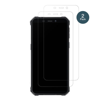 OukitelG3 Outdoor mit aufgebrachter dipos Panzerfolie, die lästige Fingerabdrücke minimiert