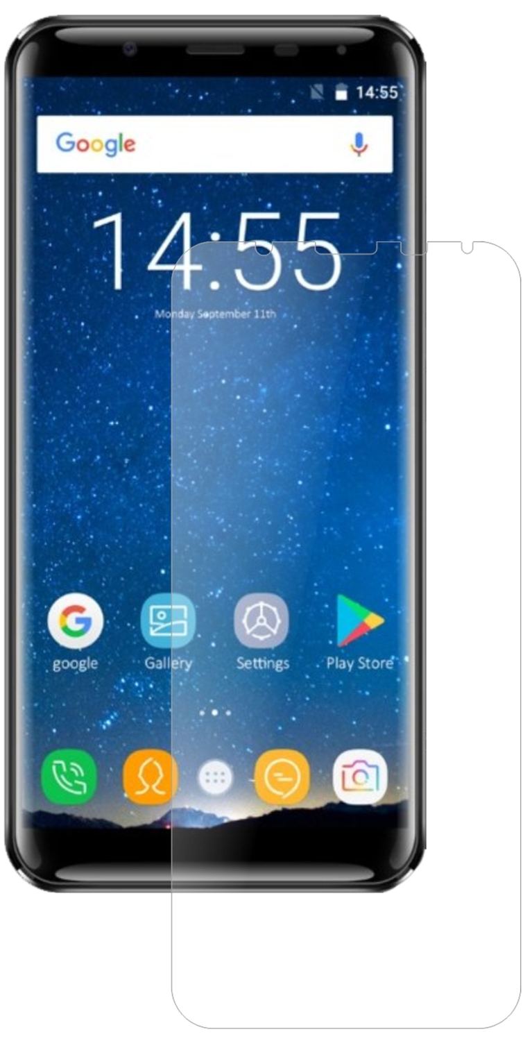 OukitelK5000 mit aufgebrachter dipos Panzerfolie, die lästige Fingerabdrücke minimiert