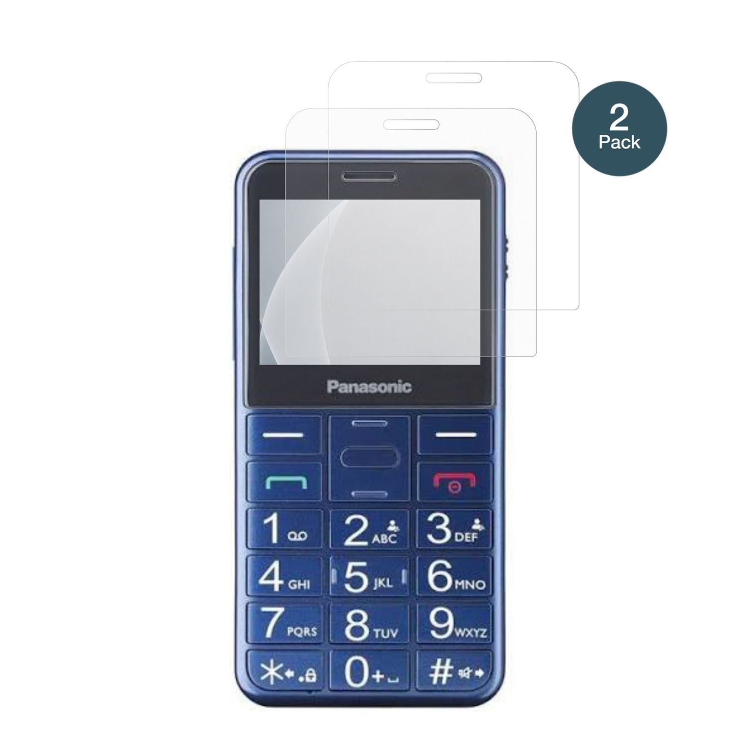 PanasonicKX-TU155 mit aufgebrachter dipos Panzerfolie, die lästige Fingerabdrücke minimiert