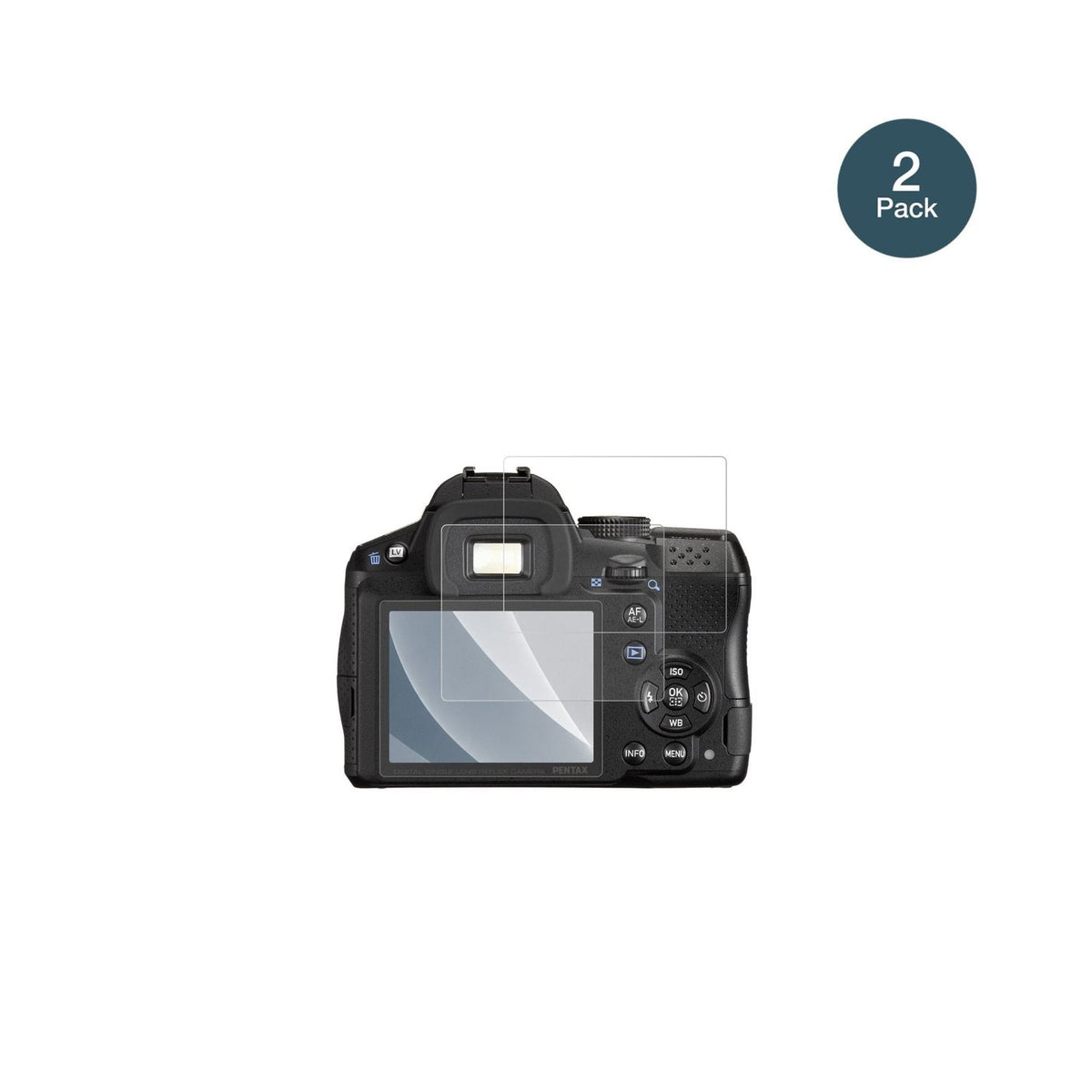 PentaxK-30 mit aufgebrachter dipos Panzerfolie, die lästige Fingerabdrücke minimiert