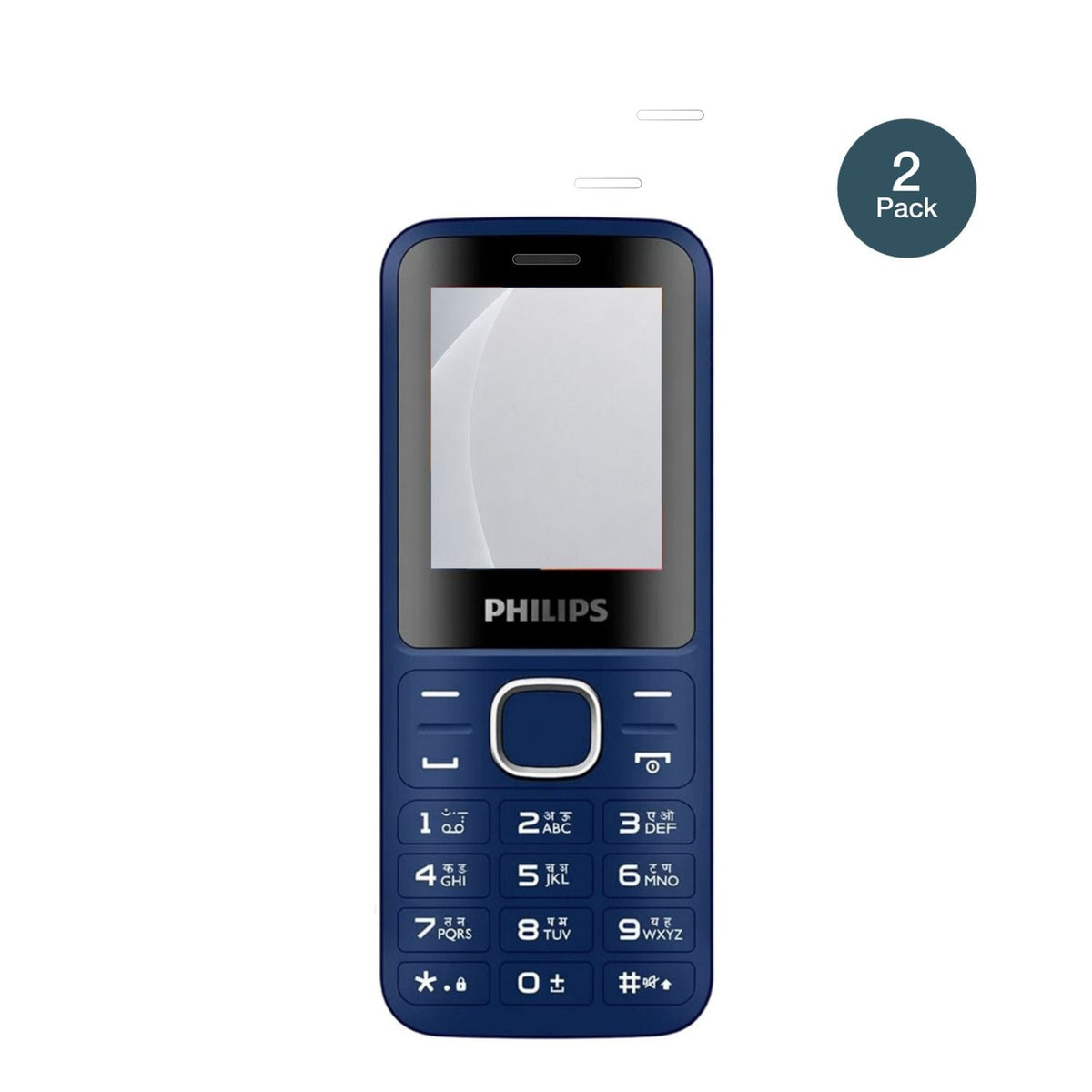 PhilipsE2104 mit aufgebrachter dipos Panzerfolie, die lästige Fingerabdrücke minimiert