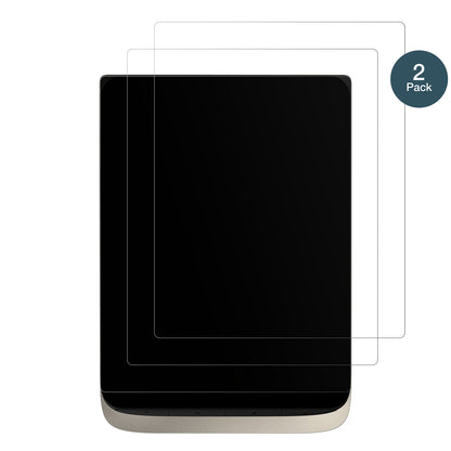 PocketBookInkPad Color 3 mit aufgebrachter dipos Panzerfolie, die lästige Fingerabdrücke minimiert