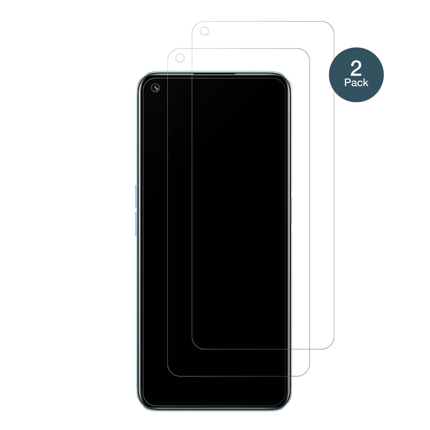 Realme9 Pro mit aufgebrachter dipos Panzerfolie, die lästige Fingerabdrücke minimiert