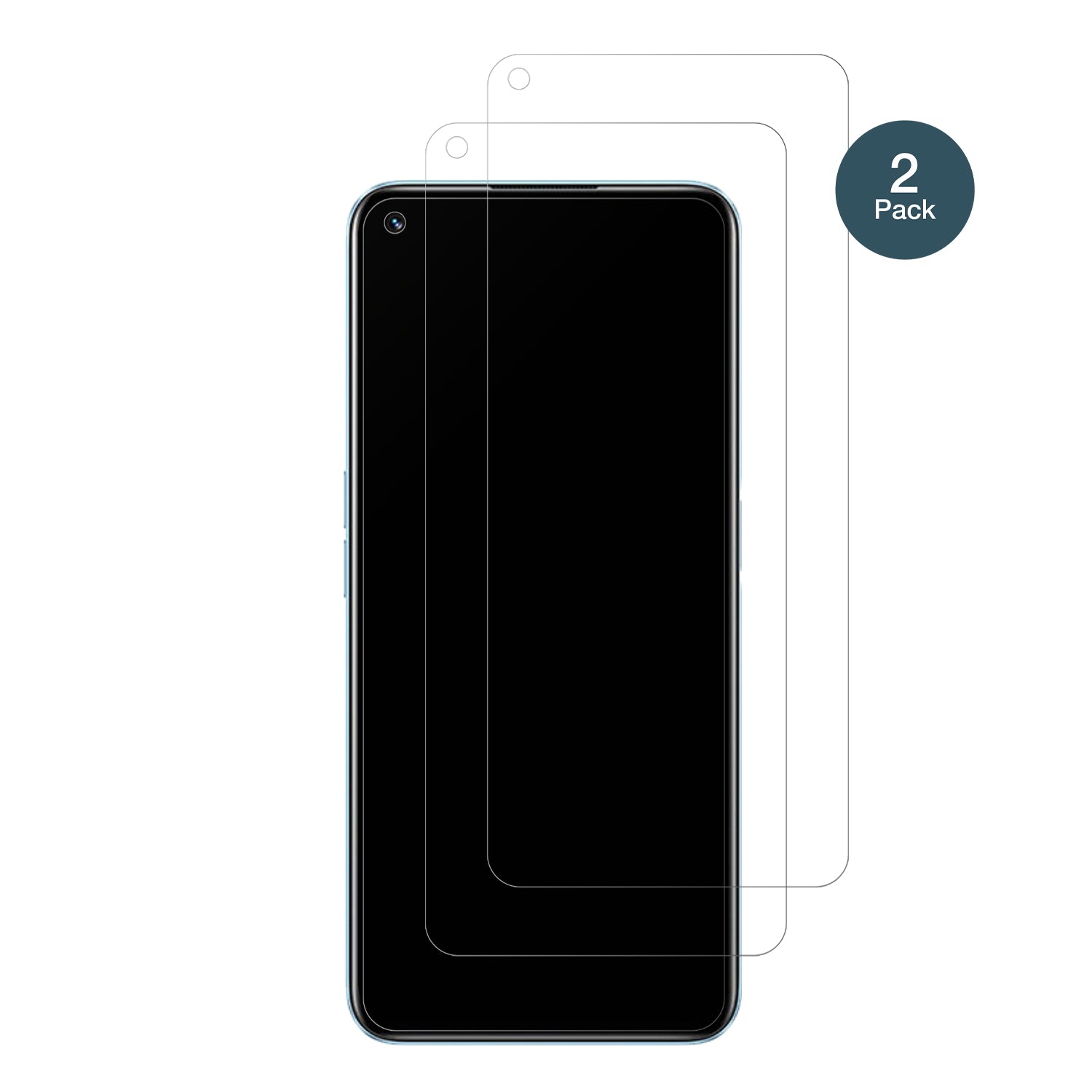 Realme9 Pro mit aufgebrachter dipos Panzerfolie, die lästige Fingerabdrücke minimiert