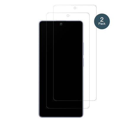 RedmiNote 13 4G mit aufgebrachter dipos Panzerfolie, die lästige Fingerabdrücke minimiert