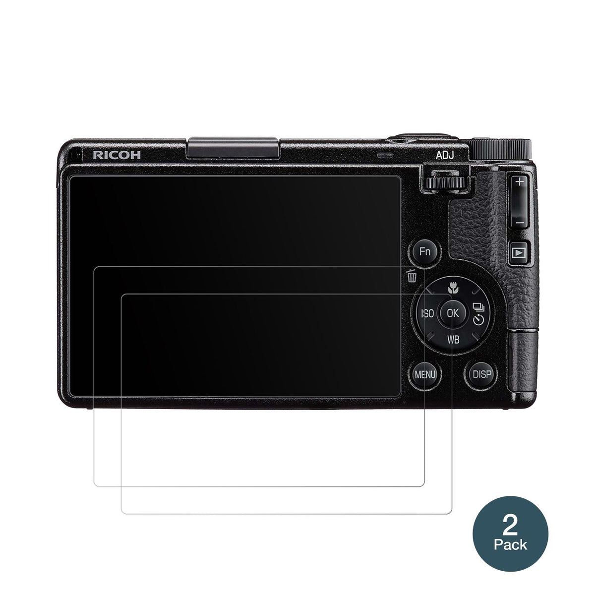 RicohGR IV mit aufgebrachter dipos Panzerfolie, die lästige Fingerabdrücke minimiert