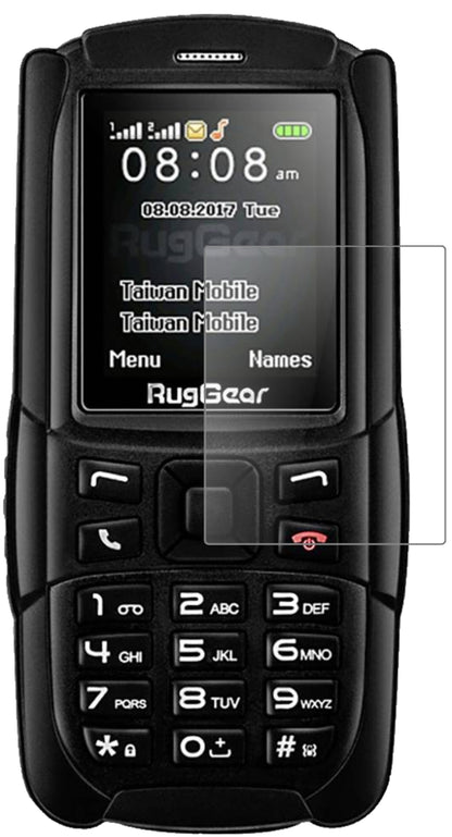 RuggearRG129 (2018) mit aufgebrachter dipos Panzerfolie, die lästige Fingerabdrücke minimiert