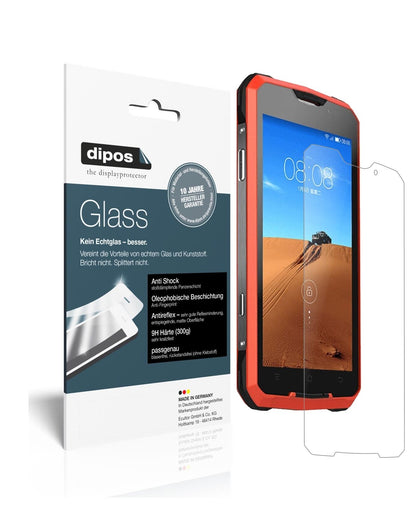 RugumV1 mit aufgebrachter dipos Panzerfolie, die lästige Fingerabdrücke minimiert
