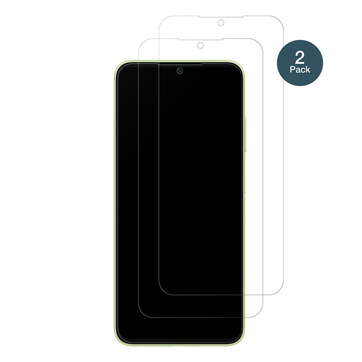 SamsungGalaxy A05s mit aufgebrachter dipos Panzerfolie, die lästige Fingerabdrücke minimiert
