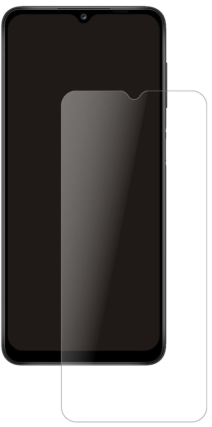 SamsungGalaxy A12 (SM-A127F) mit aufgebrachter dipos Panzerfolie, die lästige Fingerabdrücke minimiert