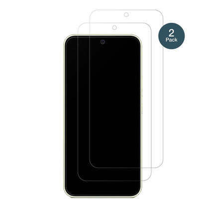 SamsungGalaxy A54 mit aufgebrachter dipos Panzerfolie, die lästige Fingerabdrücke minimiert