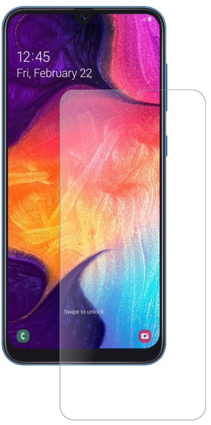 SamsungGalaxy A90 mit aufgebrachter dipos Panzerfolie, die lästige Fingerabdrücke minimiert