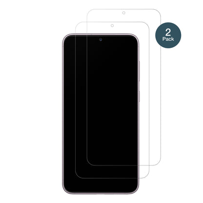 SamsungGalaxy S23 Plus mit aufgebrachter dipos Panzerfolie, die lästige Fingerabdrücke minimiert