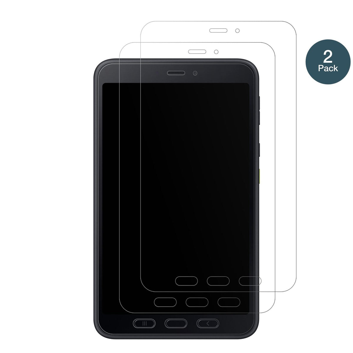 SamsungGalaxy Tab Active 5 mit aufgebrachter dipos Panzerfolie, die lästige Fingerabdrücke minimiert