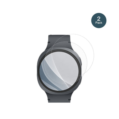 SamsungGalaxy Watch 8 40mm mit aufgebrachter dipos Panzerfolie, die lästige Fingerabdrücke minimiert