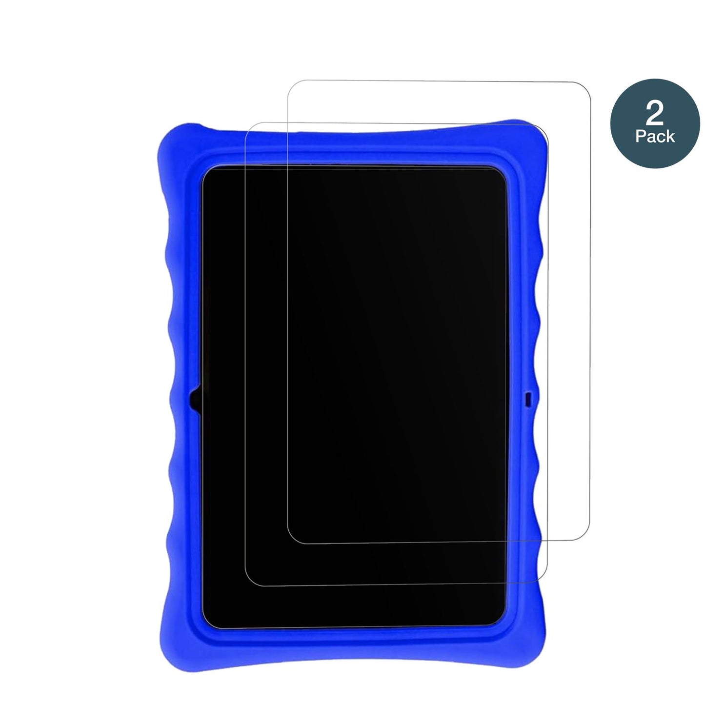 SaveFamilyEvolution Kids Tablet mit aufgebrachter dipos Panzerfolie, die lästige Fingerabdrücke minimiert