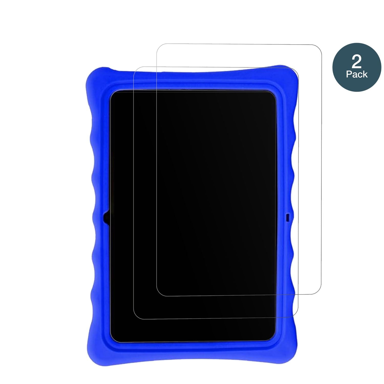 SaveFamilyEvolution Kids Tablet mit aufgebrachter dipos Panzerfolie, die lästige Fingerabdrücke minimiert