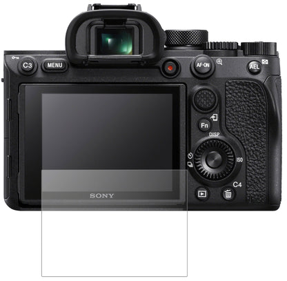 SonyA7R IV mit aufgebrachter dipos Panzerfolie, die lästige Fingerabdrücke minimiert