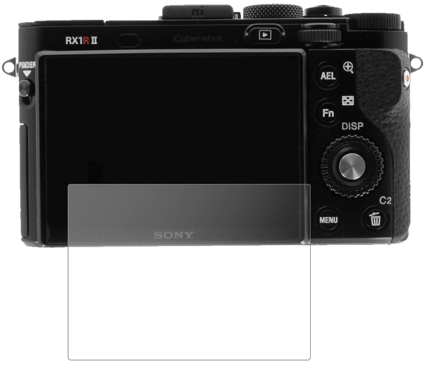 SonyCyber-Shot DSC-RX100 III mit aufgebrachter dipos Panzerfolie, die lästige Fingerabdrücke minimiert