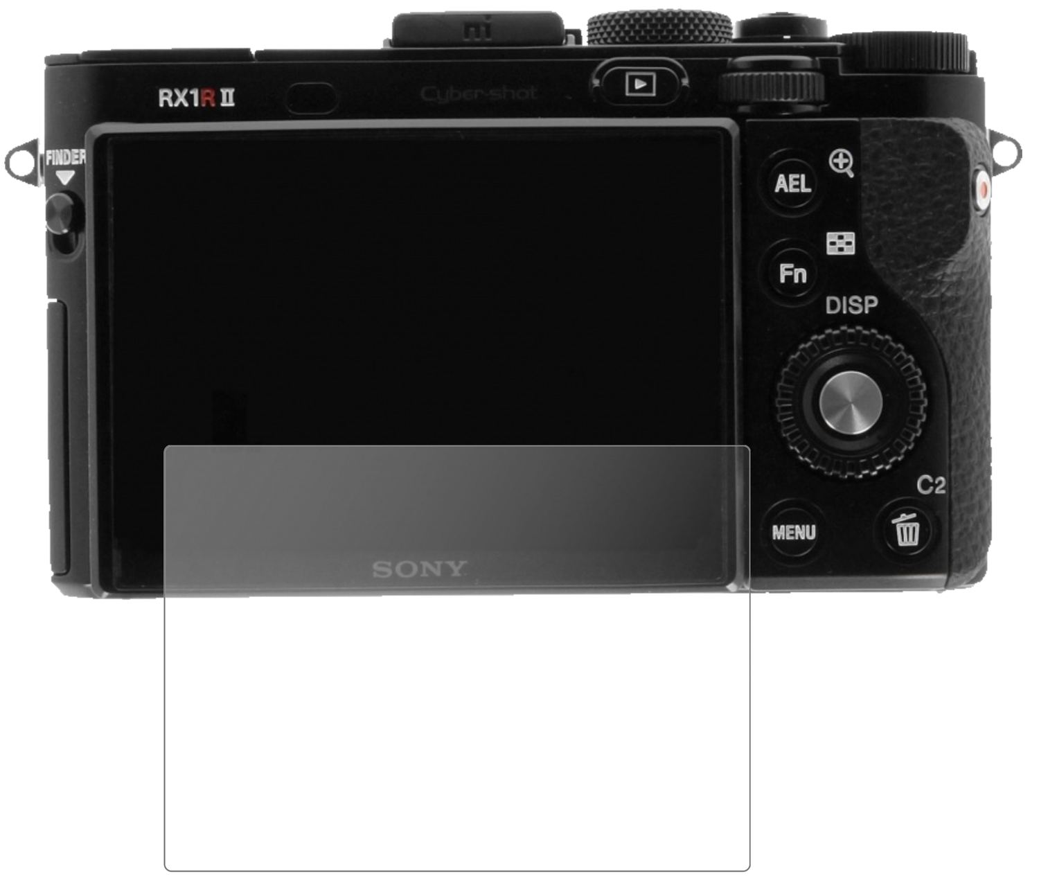 SonyCyber-Shot DSC-RX100 III mit aufgebrachter dipos Panzerfolie, die lästige Fingerabdrücke minimiert