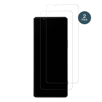 SonyXperia 1 IV mit aufgebrachter dipos Panzerfolie, die lästige Fingerabdrücke minimiert