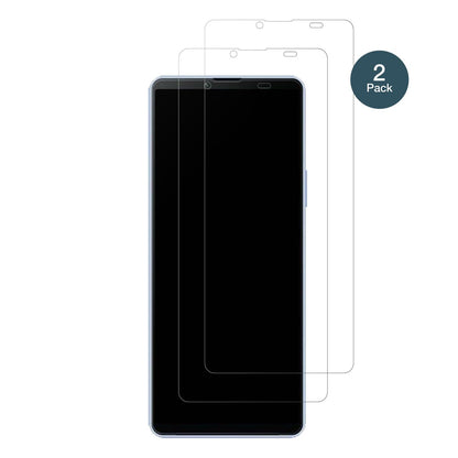 SonyXperia 10 V mit aufgebrachter dipos Panzerfolie, die lästige Fingerabdrücke minimiert